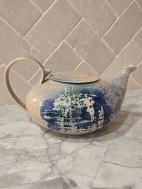 Vintage Mid Century Signed Richard Tanaka Studio Art Pottery Teapot Pot Crock